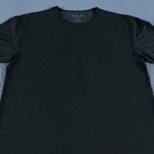 BYLT Shirt Mens XL Green Performance+ 2.0 Drop Cut Crew Short Sleeve Athletic